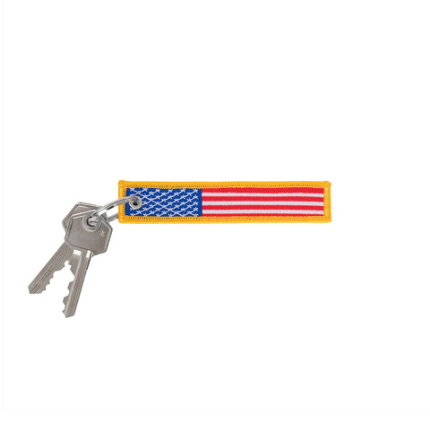 Keychain - US Flag Patch