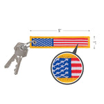 Keychain - US Flag Patch