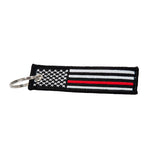 Keychain - Thin Red Line Flag