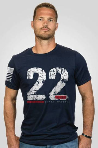 T-Shirt - 22 A Day: Veteran Lives Matter