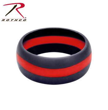 Ring - Thin Red Line Silicone