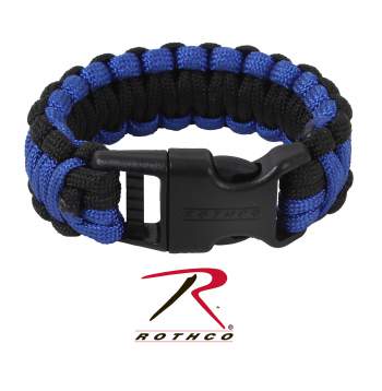 Bracelet - Thin Blue Line Paracord