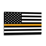 Sticker - Thin Gold Line Flag