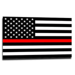 Sticker - Thin Red Line Flag