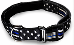 Dog Collar - Thin Blue Line Stars & Stripes